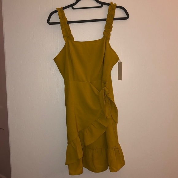 muted yellow dress